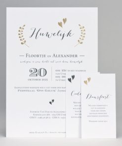 A5-kaart 'black and gold'