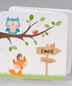 Drieluik met lieflijke bosdiertjes