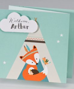 Drieluik met indianenvos