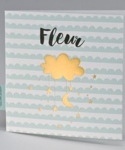 Mintgroene boogjes met gouden wolk en sterren