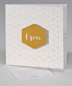 Geometrisch patroon in goudfolie