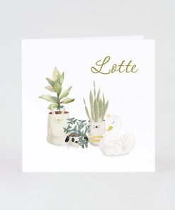 Lief geboortekaartje met zwaan