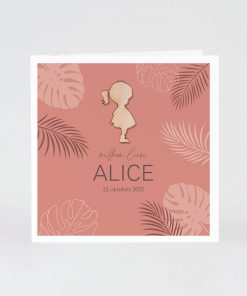 Mix and match geboortekaart junglethema - terra