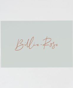 Langwerpig groen geboortekaartje