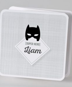 Drieluik fotokaart met batmanmasker