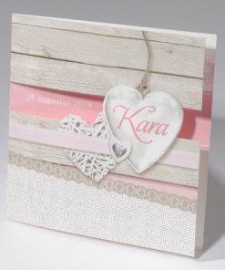 Geboortekaartje harten