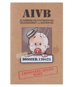 Geboortekaartje - Crimineel leuke baby