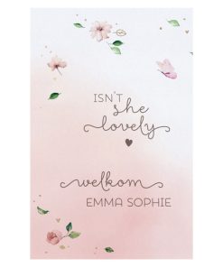 Geboortekaartje - Isn't she lovely