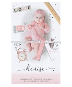 Geboortekaartje - DIY met labeltjes