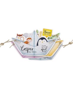 Geboortekaartje - Bootjes van papier