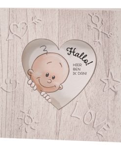 Geboortekaartje - Hier ben ik dan