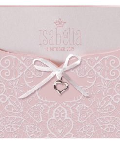 Geboortekaartje - Luxe babykaartje in sierlijk hoesje