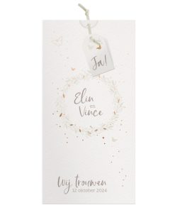 Huwelijkskaart - Lauwerkrans