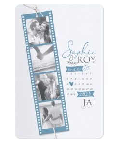Huwelijkskaart - Gekleurde filmrol