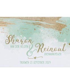 Huwelijkskaart - Helemaal in de wolken