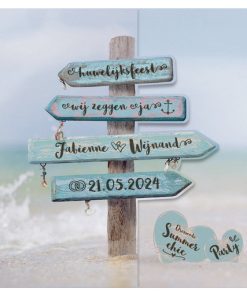 Huwelijkskaart - Strand