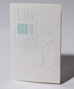 Geboortekaartje Ooievaar