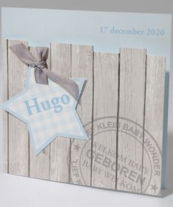 Geboortekaartje Stoer Steigerhout