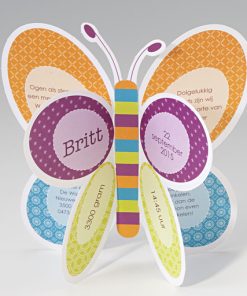 Vlinder - Geboortekaartje