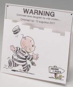 Geboortekaartje - Criminele deugniet