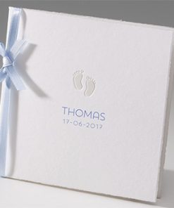 Geboortekaartje - Oud-Hollands met voetjes