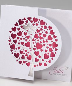 Geboortekaartje - Hartjesboom