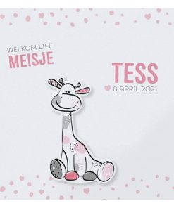 Geboortekaartje - Girafje