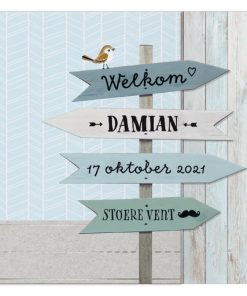 Geboortekaartje - Wegwijzer