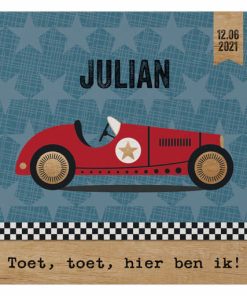 Geboortekaartje - Vintage auto