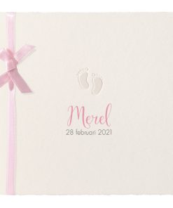 Geboortekaartje - Oud-Hollands met voetjes