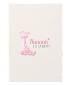 Geboortekaartje - Girafje