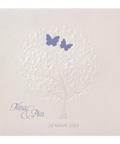 Huwelijkskaart - Vlinderboom