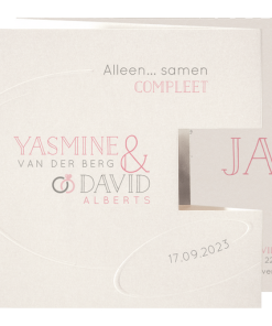 Huwelijkskaart - Basic ivory