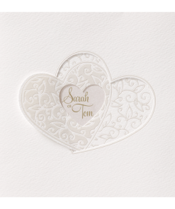 Huwelijkskaart - Verstrengelde harten