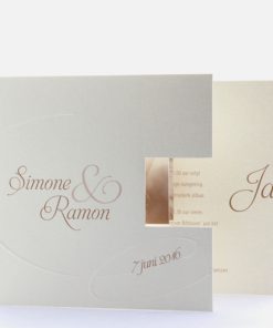Trouwkaart Ivory basic