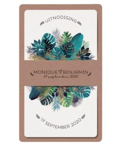 Huwelijkskaart - Botanische varens