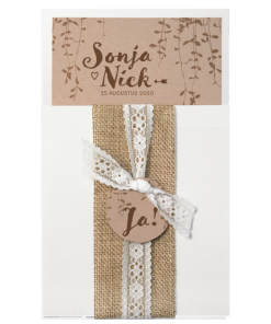 Jute en kant, heel charmant